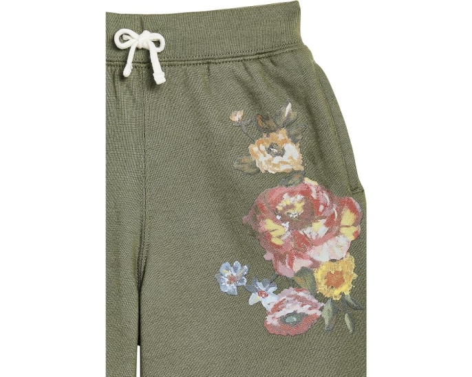Floral Wide-Leg Fleece Sweatpants (Toddler/Little Kid)