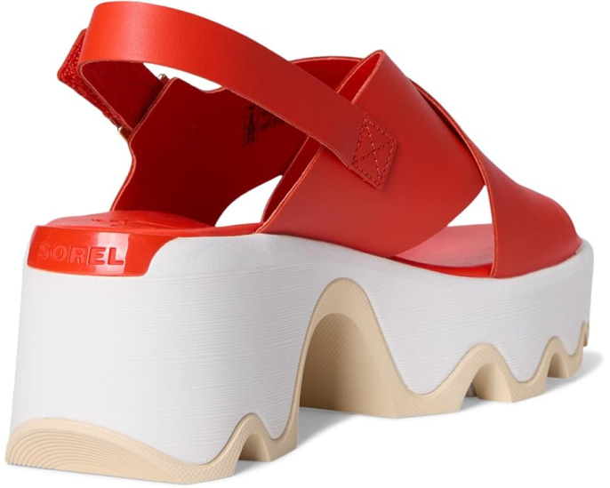 Сандалии SOREL Kinetic Aura Slingback с перекрестным ремешком и квадратным каблуком
