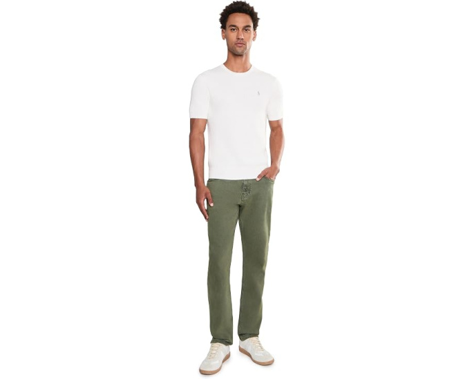 Джинсы Paige Federal 32 Heritage Slim Straight Fit оливковые