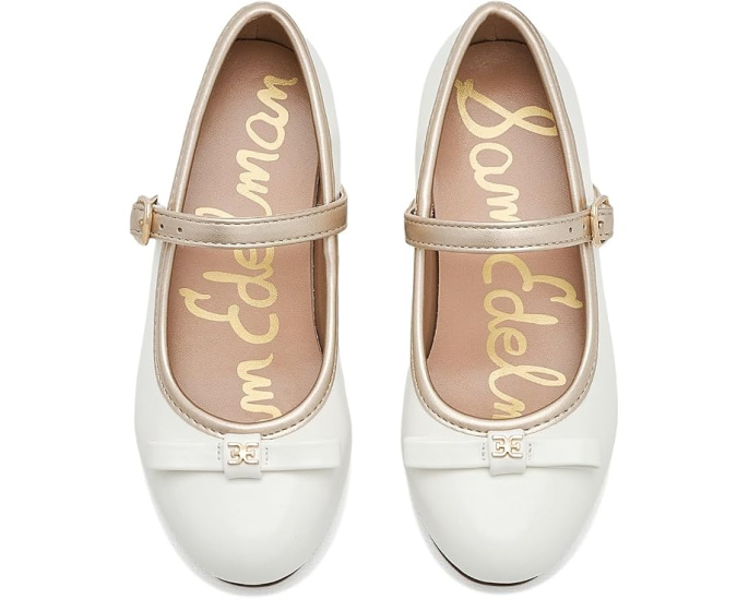 Туфли Sam Edelman Kids Bianca Bowey для детей с бантом белые