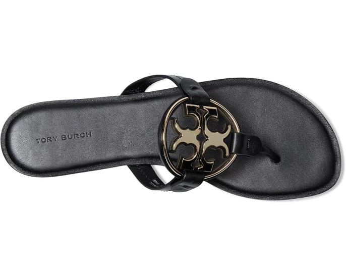 Босоножки Tory Burch Metal Miller из натуральной кожи с логотипом