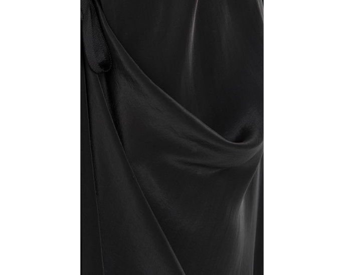 Платье AllSaints Sybil миди с асимметричным подолом