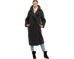 Длинное пальто Gertrude от UGG в стиле тедди на пуговицах