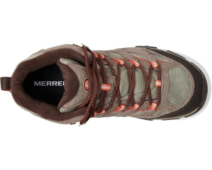 Водонепроницаемые треккинговые ботинки Merrell Moab 3 Mid с мембраной и подошвой Vibram