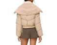 Avec Les Filles пуховик Thermalpuff Envelope Collar Puffer Бежевый