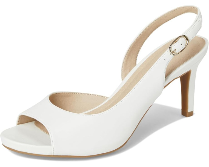 Туфли-лодочки Slingback с открытым носком и платформой