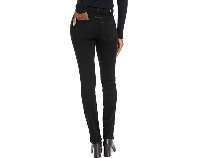 7 For All Mankind джинсы B(air) Kimmie Straight в цвете Rinse Black