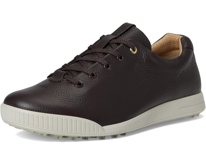 Водонепроницаемые гольф-кроссовки ECCO Golf Street Retro Hybrid с кожаным верхом
