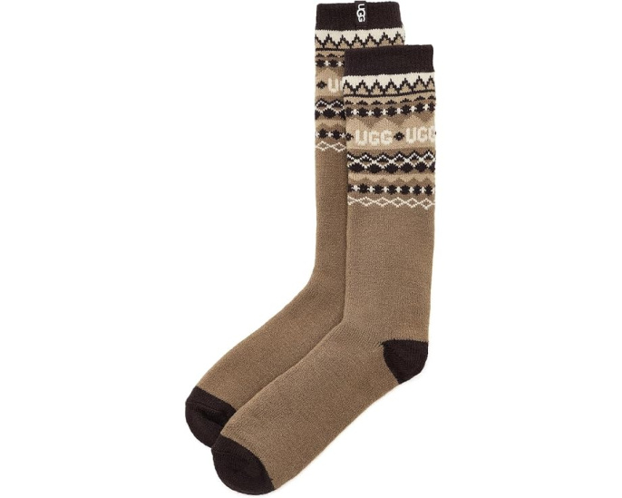 Носки UGG Keavy Cozy Crew с веселым принтом