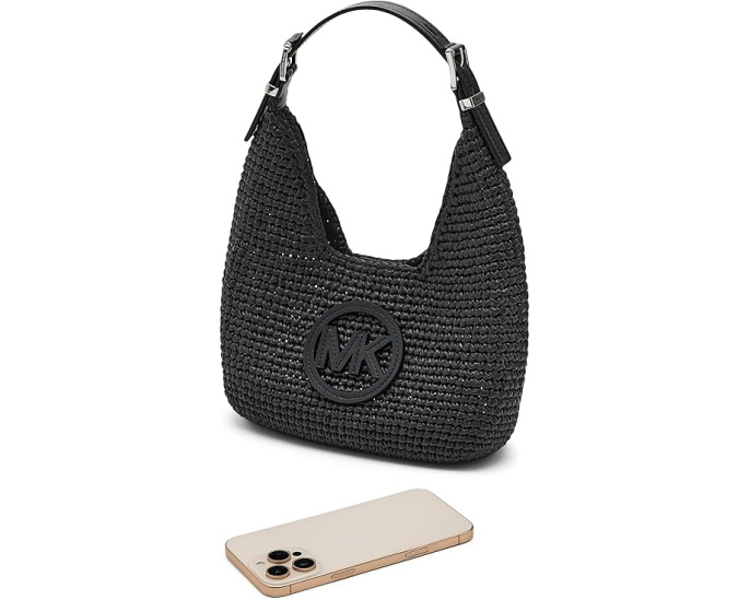 Сумка MICHAEL Michael Kors Nolita Small Hobo через плечо из соломки