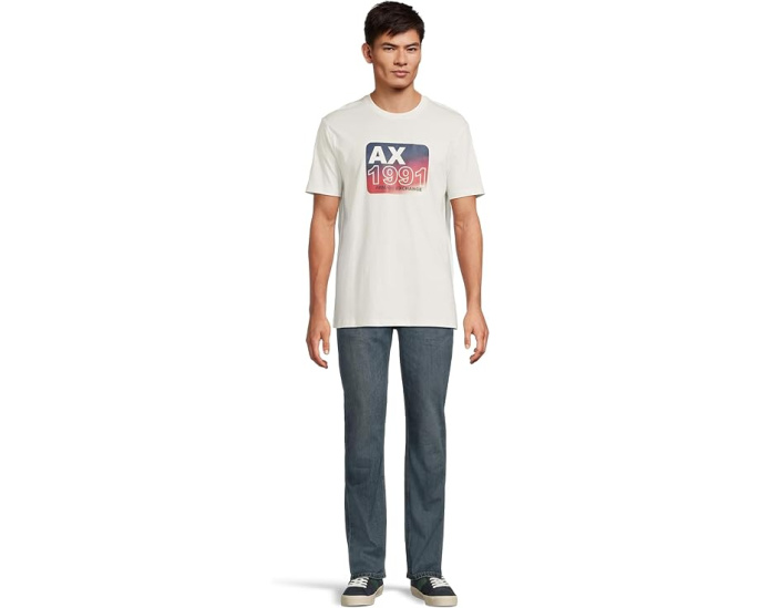 Футболка Armani Exchange 1991 с пузырьковым принтом