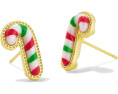Серьги Candy Cane Stud Kendra Scott с эмалью