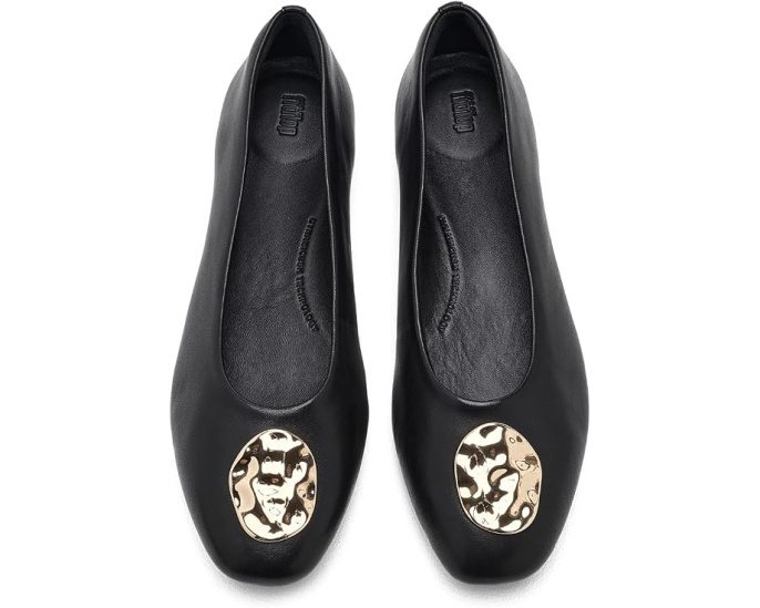 FitFlop Delicato Leather Adornment высокие балетки