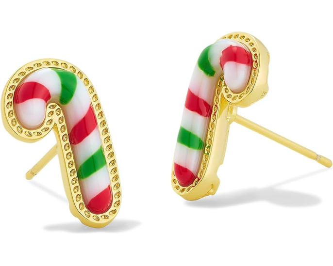 Серьги Candy Cane Stud Kendra Scott с эмалью