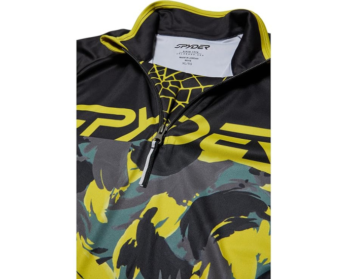 Spyder Детская водолазка Camo 1/2 Zip с защитой UPF 50+