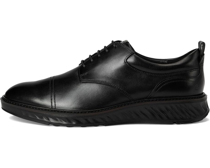 Туфли ECCO ST.1 Hybrid Cap Toe Oxford на шнуровке черные