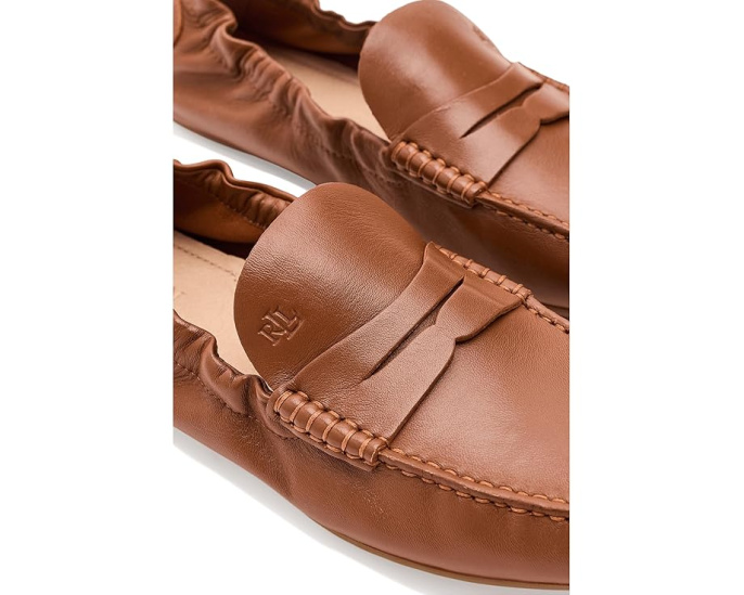 Lauren Ralph Lauren Лоферы Wynnie Leather Drivers коричневые
