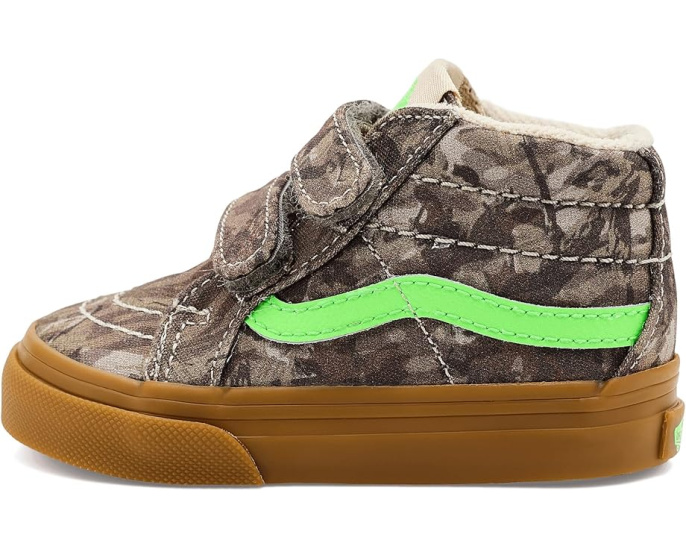 Детские кроссовки Vans Sk8-Mid Reissue V на липучках с усиленным мыском