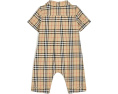 Детский боди Burberry Kids Andreas Newborn с принтом в клетку