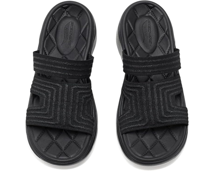 Сандалии Skechers GO WALK Arch Fit 2.0 с блестящим трикотажем