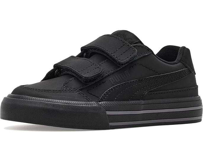 Puma Court Classic Vulc Hook And Loop детские кроссовки на липучках из переработанных материалов