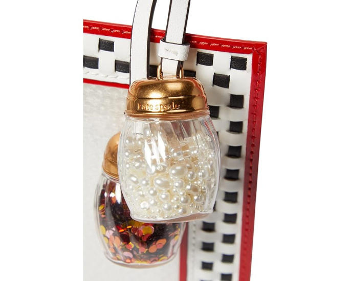 Сумка Kate Spade New York Slice Printed в виде коробки для пиццы с ручкой сверху