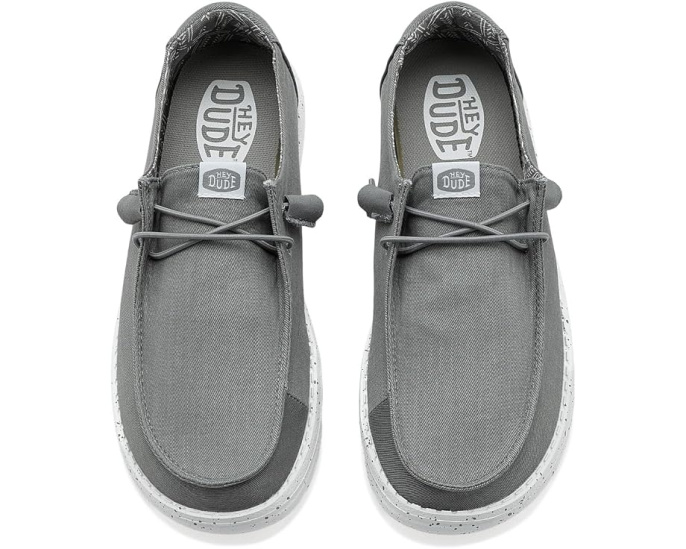 Лоферы Hey Dude Wendy Stretch Canvas с технологией Flex & Fold и памятью формы