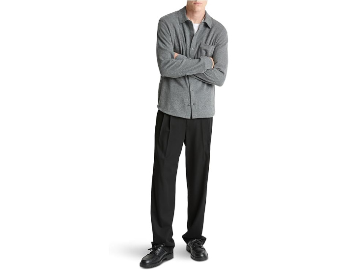 Рубашка Vince Solid Knit из мягкого вельветового вельветона