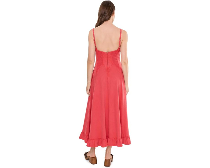 Платье миди Free People Another Season из хлопка с принтом