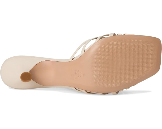 Босоножки Schutz Tara Mule Mid на каблуке белые