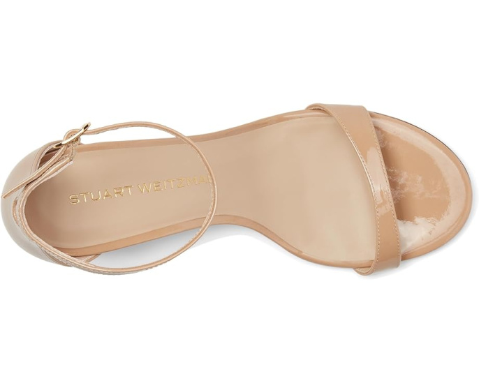 Босоножки Nudist Block 75 на шпильке с ремешком от Stuart Weitzman