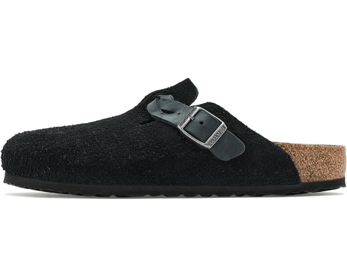 Сабо Birkenstock Boston Braid из замши с регулируемым ремешком