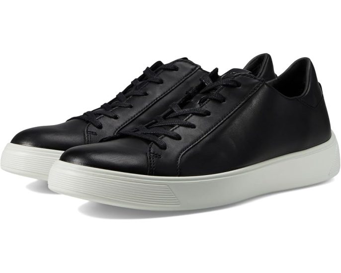 Кроссовки ECCO Street Tray Dress Sneaker черные с технологией FLUIDFORM