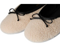 Балетки Stuart Weitzman Prima Bow Shearling Slingback с мехом и бантом