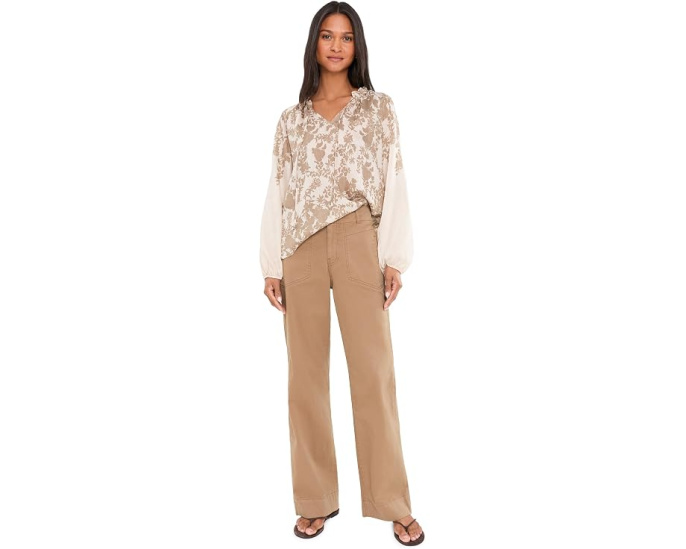 Блузка Vince Camuto Split-Neck с рукавом реглан