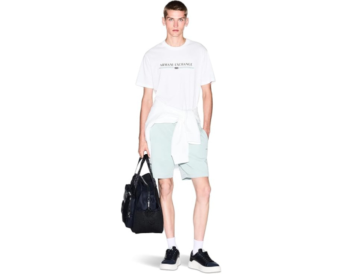 Футболка Armani Exchange с логотипом 1991 на груди из хлопка