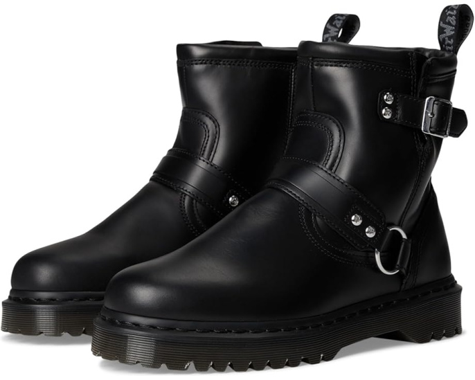 Ботинки Dr. Martens Anistone Harness в байкерском стиле