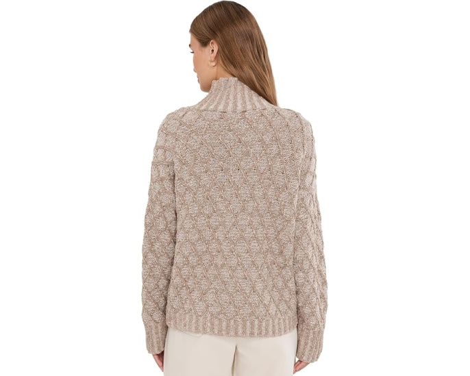 Petite Peruvian Organic Cotton Cord Crew Neck Sweater