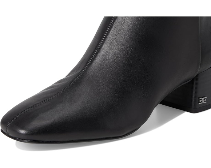 Ботильоны Sam Edelman Paige с квадратным носком и молнией сбоку