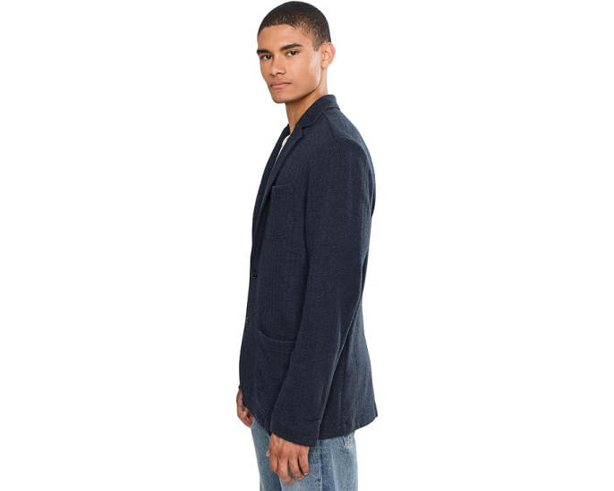 Твидовый блейзер Faherty Inlet Knit Tweed из органического хлопка