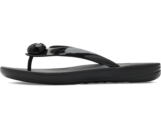 Шлепанцы iQushion Glossy Button FitFlop с резиновым верхом