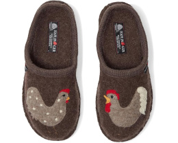 Тапочки Haflinger Chicken из 100% вареной шерсти с поддержкой свода стопы