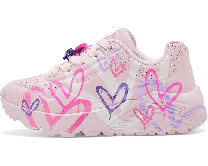 Кроссовки SKECHERS KIDS Street x James Goldcrown-Uno Lite с дизайном сердца