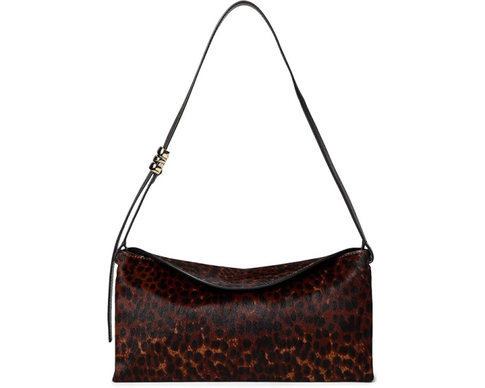 Сумка Madewell Date Night Party Shoulder Leopard из кожи леопардового принта