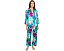 Пижама Natori Viva из сатина с принтом и мандариновым воротником