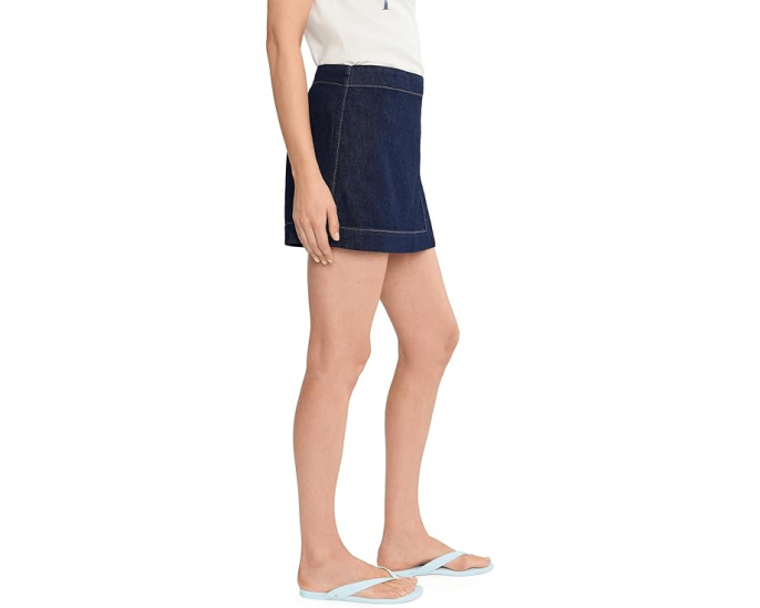 Madewell Джинсовая миди-юбка шорты Denim Wrap Mini Skort Rinse Wash