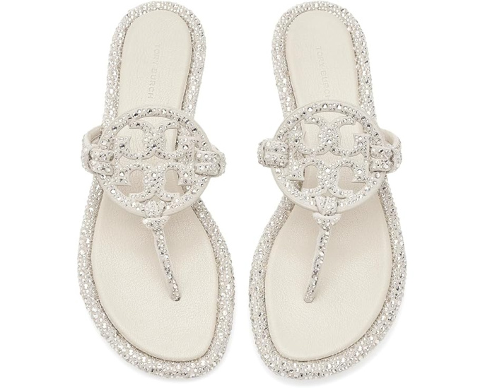 Босоножки Miller Knotted Crystal от Tory Burch с кристаллами