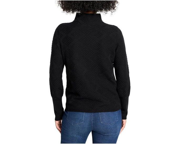 Petite Textured Diamonds Sweater