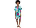 Natori пижамная рубашка Viva Printed Satin Sleepshirt с цветочным принтом