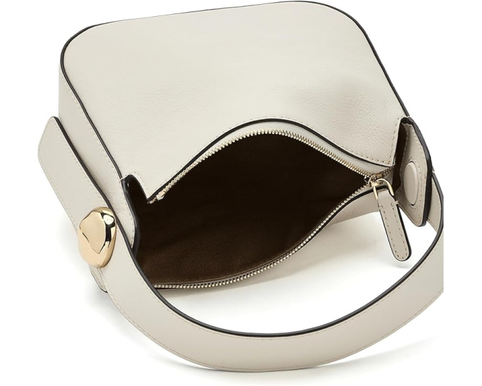 Madewell The Sculpted Metal Wristlet Bag из органической кожи